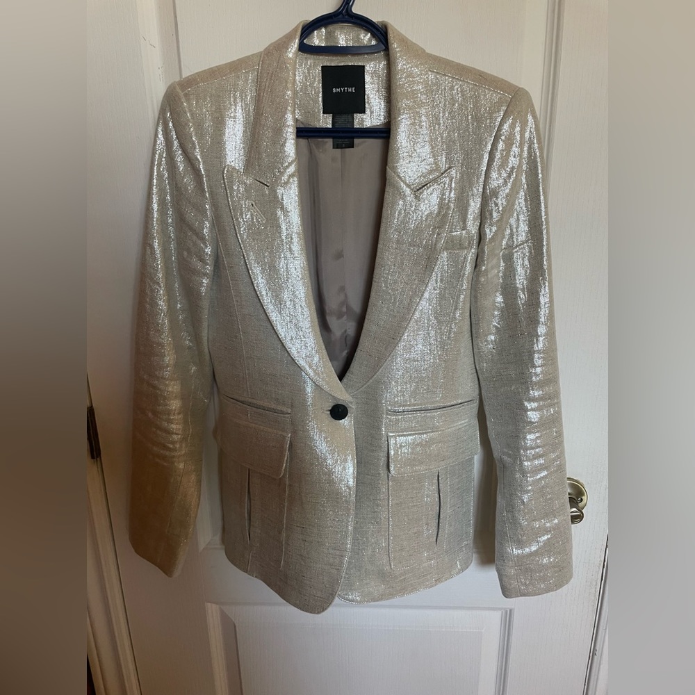 Smythe linen blazer sz 8